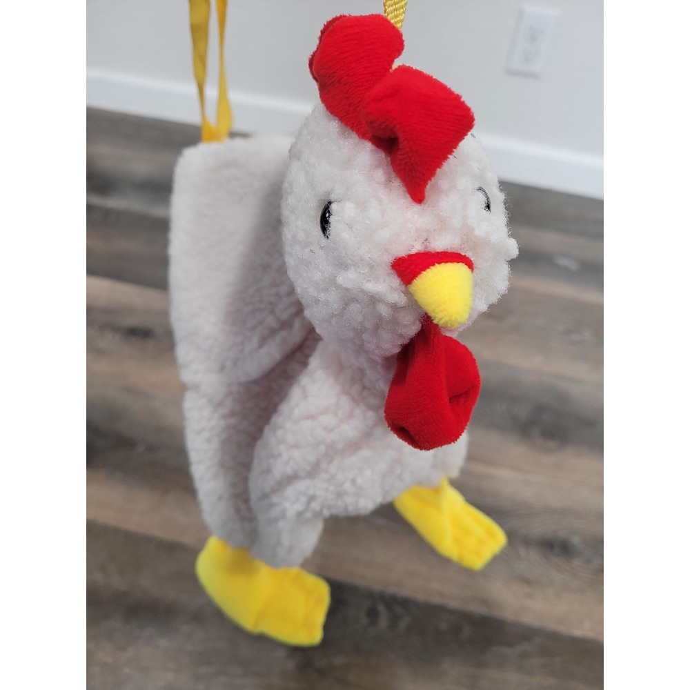 Plush Chicken Cross Body Handbag Bag‎ Costume Accessory White Cute Purse #3